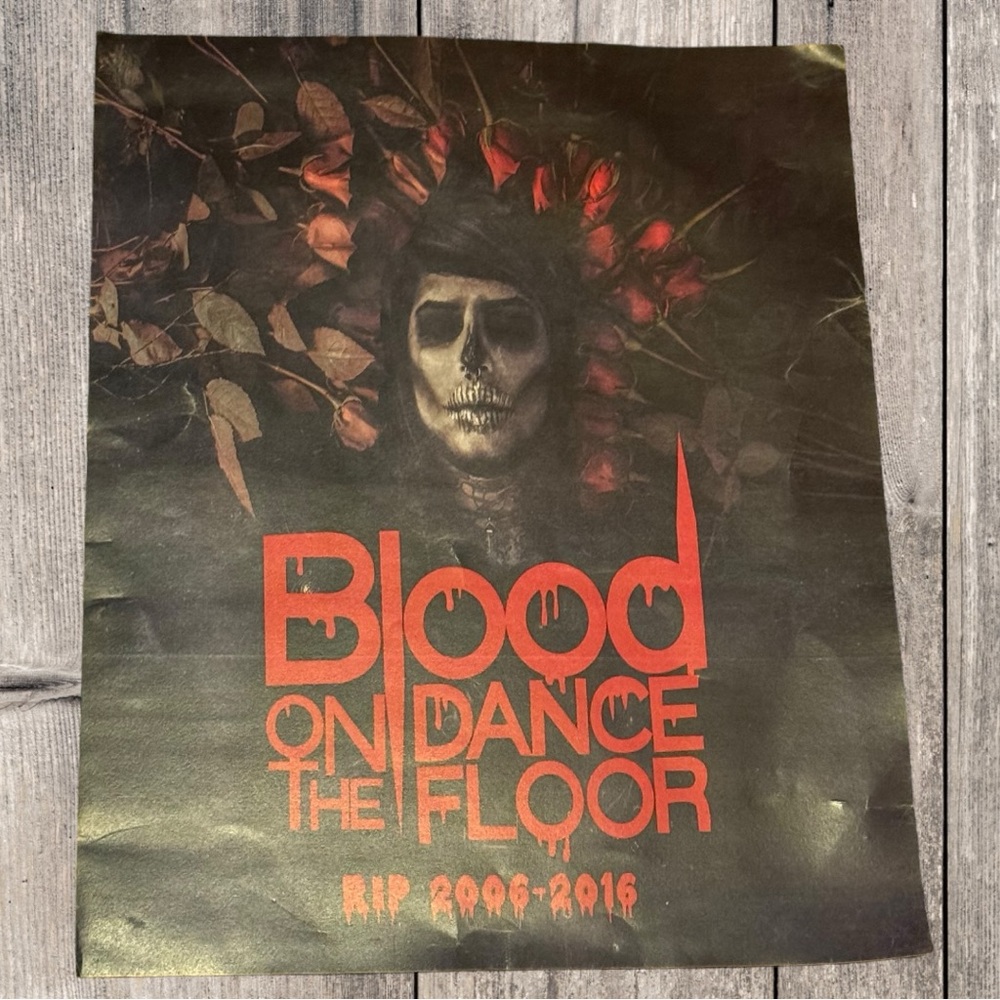 BOTDF Blood On The Dance Floor Rare RIP Dahvie Album Poster Brokencyde Scene Emo